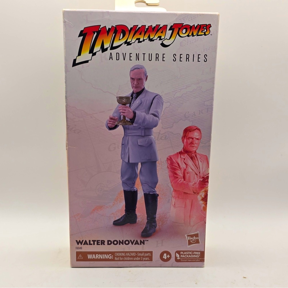Hasbro Indiana Jones Adventure Series Walter Donovan Figure Plastic-Free 4+